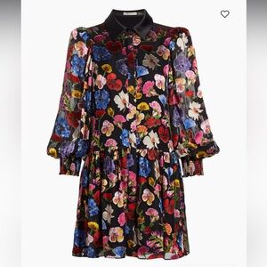 🖤Alice + Olivia Black Bishop Sleeve Sundress